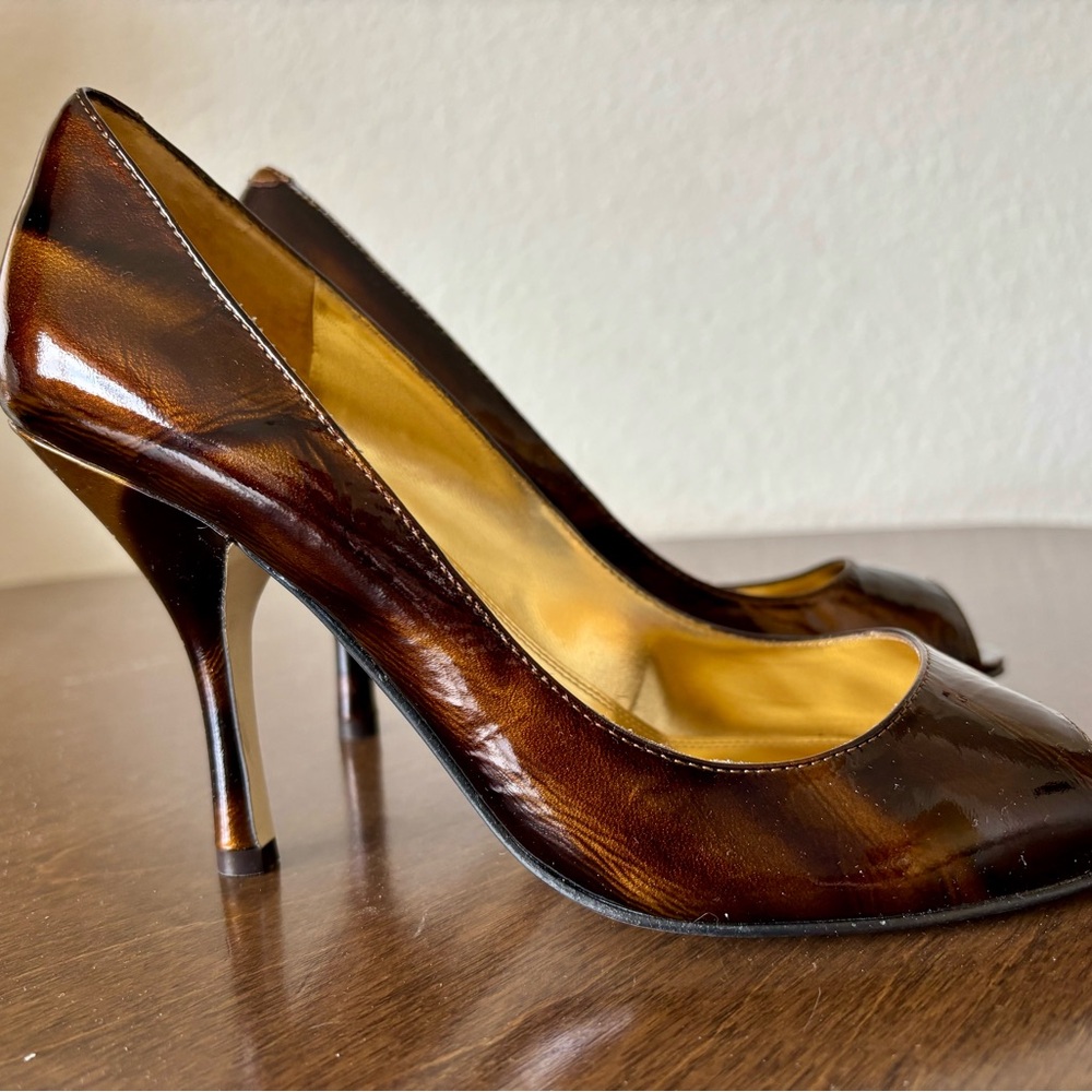 Enzo Angiolini Brown Stiletto Heels